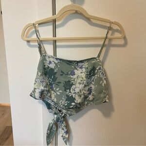 Abercrombie & Fitch Green Floral Camisole